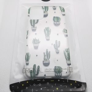 IPhone 11 Case // Transparent Cactus print